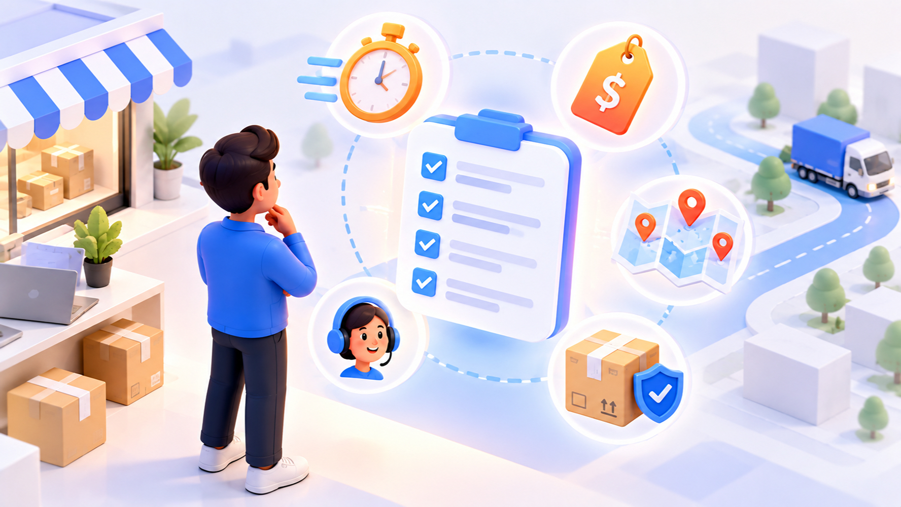 اختيار شركة التوصيل المناسبة لمتجرك: من التكلفة إلى سرعة التوصيل